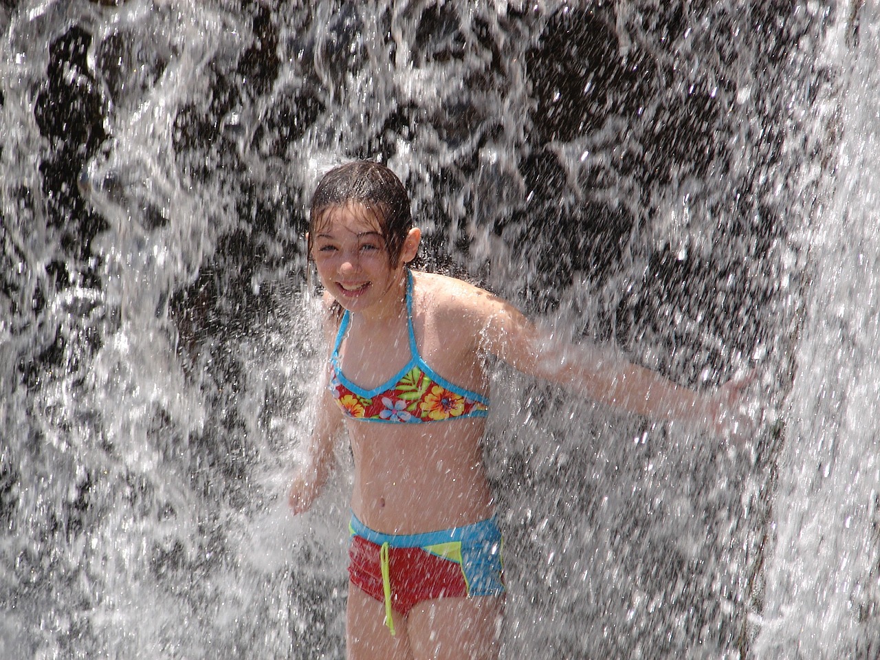 Wasserspielspaß im Garten